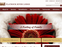Tablet Screenshot of flatrockriverlodge.com